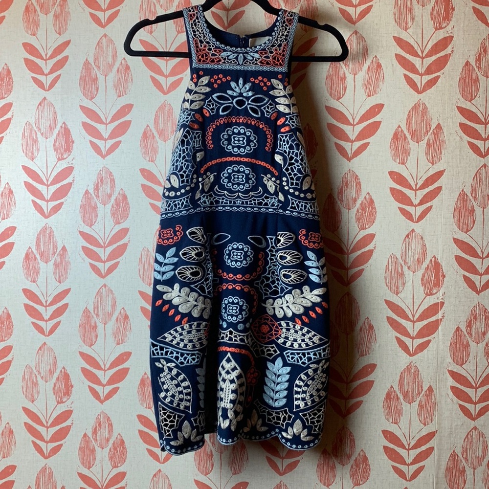 J.O.A embroidered dress! So fabulous!